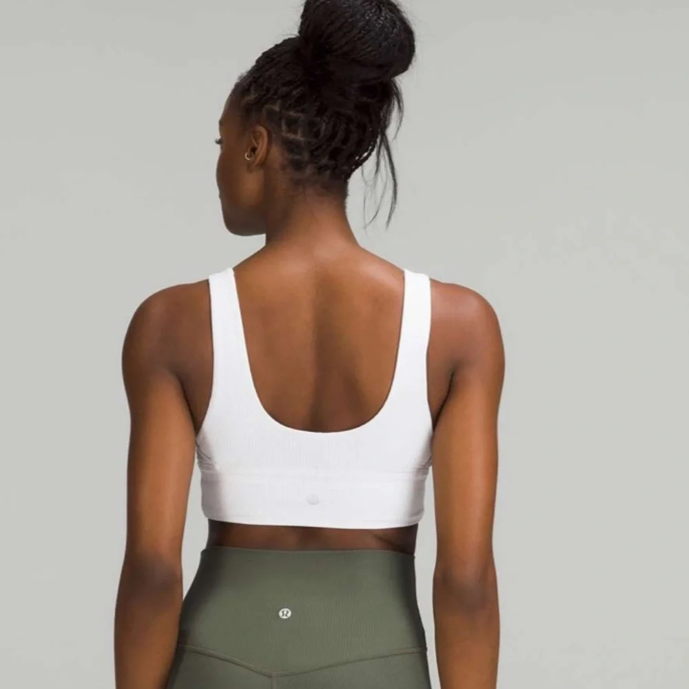 NWT 🍋Lululemon White Align Bra Ribbed Size 4